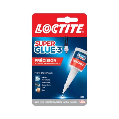 Colle de réparation Super Glue-3 Précision Multi-matériaux liquide tube 5 g - LOCTITE