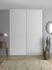 Rails haut et bas blancs en acier pour porte de placard coulissante 240 cm OPTIMUM