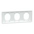 Plaque de finition 3 postes horizontale blanc - Ovalis SCHNEIDER ELECTRIC