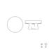 Bouton de meuble rond bois illustré blanc diamètre 38 mm REI