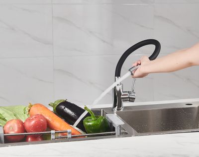 Robinet de cuisine mémoire de forme chrome Ilo - EDOUARD ROUSSEAU