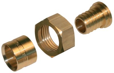 Manchon à glissement ecrou libre femelle 15/21 1/2 pour tube PER diamètre 13/16 mm