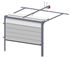 Porte de garage sectionnelle motorisée IQA l.240 x h.200 cm rainurée blanche - SPADONE