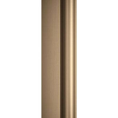 Paroi de douche à l'italienne 90x200 cm profilé cuivre verre transparent 6 mm New Style - SCHULTE