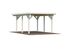 Carport toit plat en bois Karl - 1 voiture - 18,4 m² hors-tout - Livraison à domicile incluse - PALMAKO