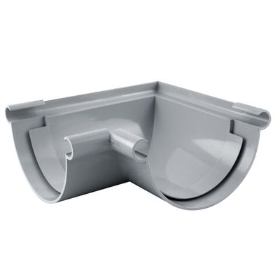 Angle universel gouttière ronde 90° dév.250 gris - FITT
