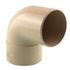 Coude PVC Mâle Femelle 87 ° diamètre 80 mm sable FITT