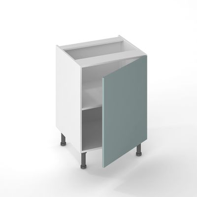 Porte pour meuble de cuisine Lotus vert d'eau mat 70 x 60 cm OFITRES