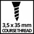 Bandes de vis 3,5 x 35 mm - EINHELL