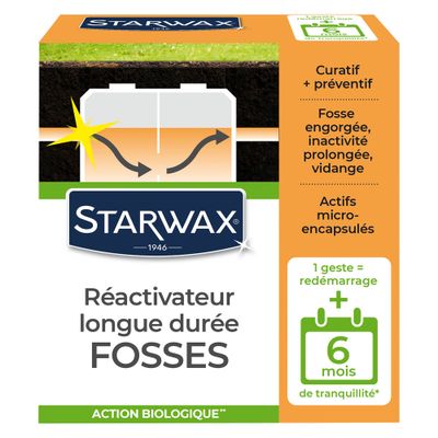 Réactiveur longue durée fosses bloquées 500gr - STARWAX
