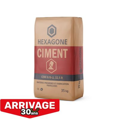 Ciment Hexagome CEM II - NF - 35 kg - VICAT