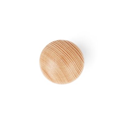Bouton de meuble rond bois pin brut diamètre 44 mm REI