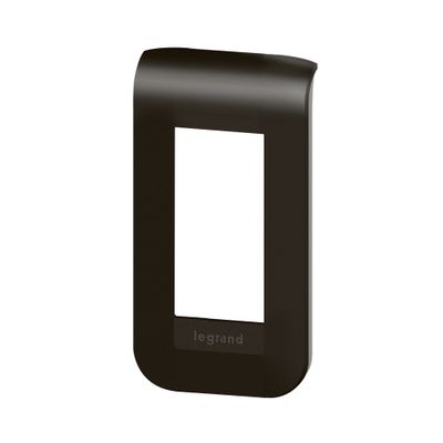 Plaque de finition 1 module Noir - Mosaic LEGRAND