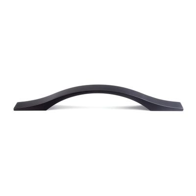 Poignée de meuble aluminium noir mat entraxe 128 mm REI