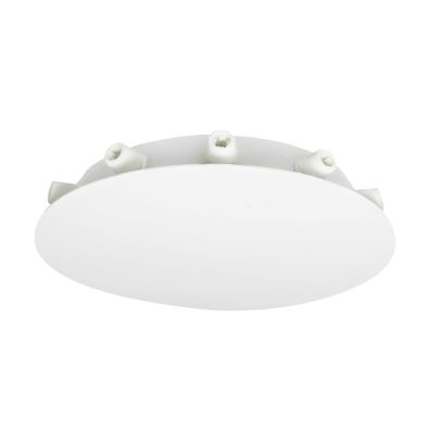 Plafonnier métal Ø 180 mm blanc 12 sorties - TIBELEC