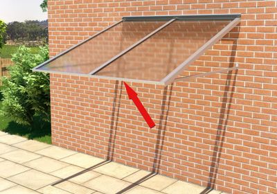 Profil U alu pour plaque polycarbonate 16 x 16 x 938 mm - ONDULINE