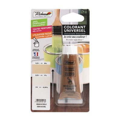Colorant universel pour peinture 25 ml sienne naturelle RICHARD