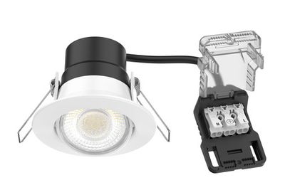 Spots LED encastrables salle de bain IP65 et BBC dimmables et orientables Blancs par 4 - EF5 ARIC