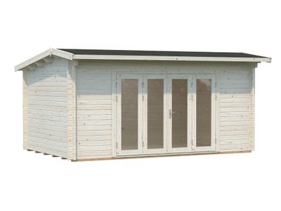 Chalet de jardin en bois Ines - Portes pliantes - 19,8 m² hors-tout - Livraison à domicile incluse - PALMAKO