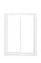 Baie vitrée coulissante pré-montée grise et blanche 2 vantaux 2 rails l.2400 x H.2150 mm CLOSY
