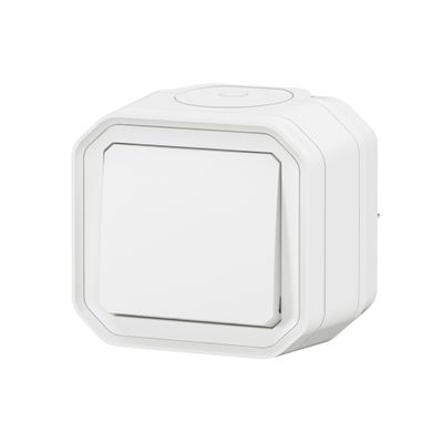 Interrupteur va-et-vient étanche IP55 en saillie Blanc - Plexo LEGRAND