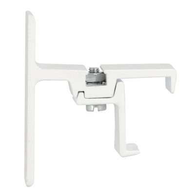 Support simple en métal pour rail 24x16 mm avancée 40 mm Finition Blanc par 2 - MOBOIS
