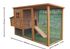 Poulailler en bois teinté clair avec toit bitumé 1 pente 1,50 m², Livraison à domicile incluse - HABRITA