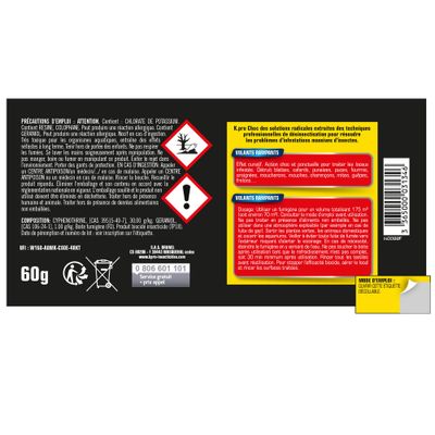 Fumigène tous insectes volants et rampants 70 m² -  K-PRO