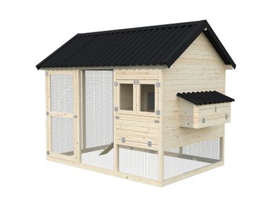 Poulaillier en bois Chick - 8,3 m² hors-tout - Livraison à domicile incluse - PALMAKO
