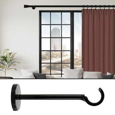 Support ouvert en métal 150 mm diam 28 mm Finition Noir brillant - MOBOIS