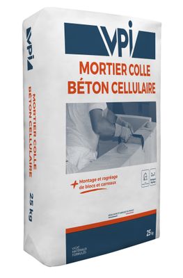 Mortier colle pour béton cellulaire 25 kg VPI