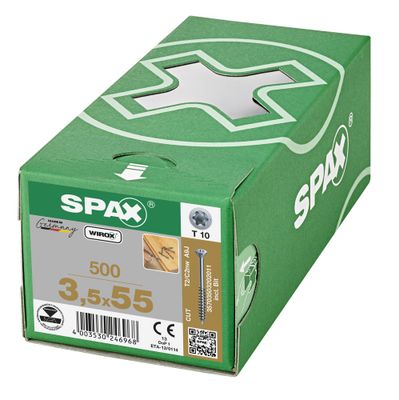Vis parquet 3,5 x 55 mm par 500 SPAX