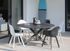 Table de jardin fixe FERRONE céramique verre imprimé 3D  gris ronde ø 150 cm - PROLOISIRS