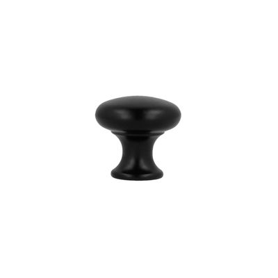 Bouton de meuble rond noir mat diamètre 25 mm REI