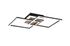 Plafonnier LED carrés Giro noir et bois 3000 lumens blanc variable CCT - REALITY