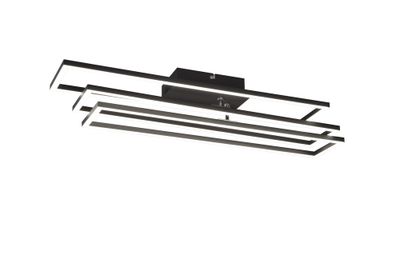 Plafonnier LED Corso noir 4600 lumens blanc variable CCT - REALITY