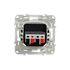 Prise haut-parleurs anthracite - Odace SCHNEIDER ELECTRIC