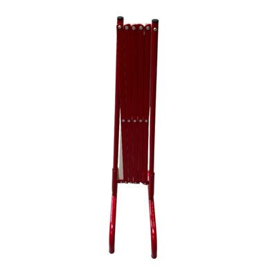 Barrière de chantier droite extensible blanche et rouge MOTTEZ