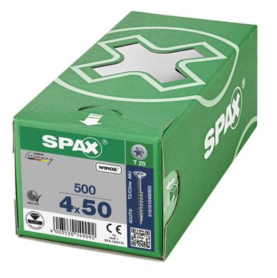 Vis tête fraisée T-star 4 x 50 mm par 500 SPAX