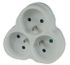 Multiprise murale 3 prises ou triplite triangulaire blanc