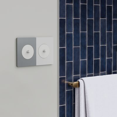 Plaque de finition latérale 1 poste Odace 2025 Architecte effet titane - SCHNEIDER ELECTRIC