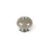 Bouton de meuble boule porcelaine acier gris diamètre 40 mm REI