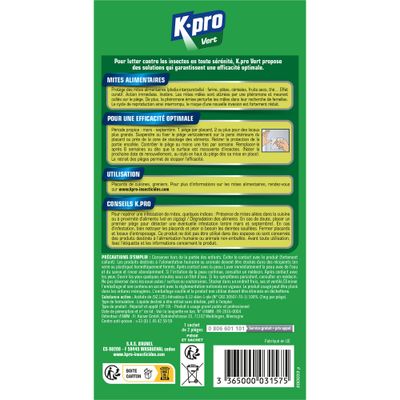 Pièges à mites alimentaires par 2 - K-PRO