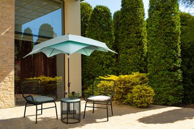 Parasol droit Lotus Celadon diamètre 3 m GIVEX