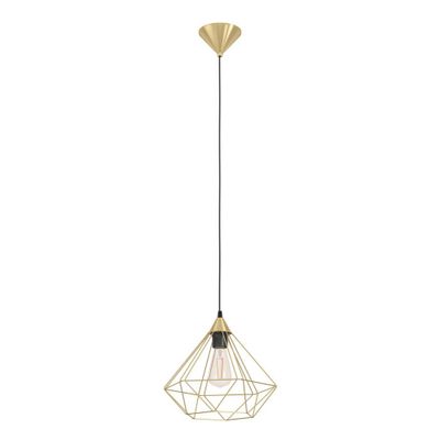 Suspension laiton doré et noir E27 60W Ø32,5 cm TARBES - EGLO