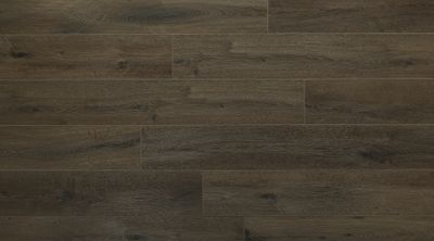 Sol vinyle effet bois foncé YUKON TAN ép 5 mm 17,6 x 121,3 cm compatible pièce humide paquet de 2,34 m² LAMETT