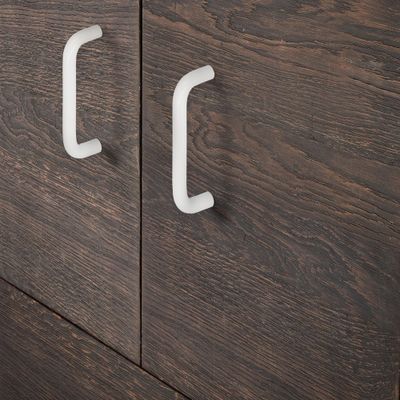 Poignée de meuble blanc entraxe 96 mm REI