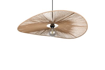 Suspension E27 Ø78 cm Laurine fil de papier naturel 40W - CASALUM