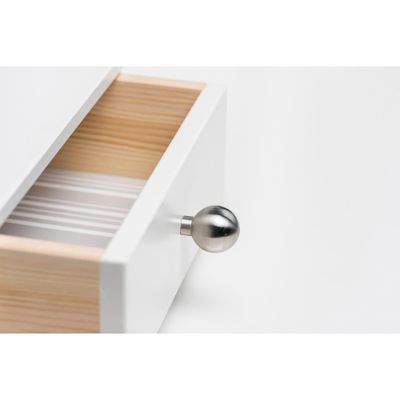 Bouton de meuble boule inox mat diamètre 25 mm REI
