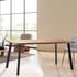 Pied de table incliné industriel noir hauteur 71 cm MOTTEZ